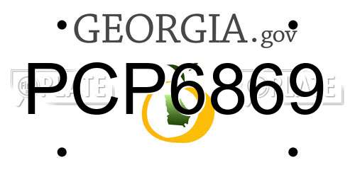 PCP6869 Georgia License Plate