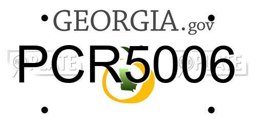 PCR5006 Georgia License Plate