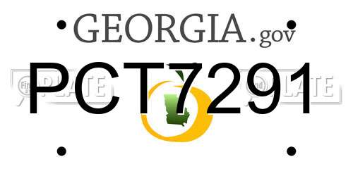 PCT7291 Georgia License Plate