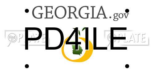 PD4ILE Georgia License Plate