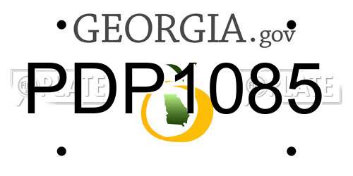 PDP1085 Georgia License Plate
