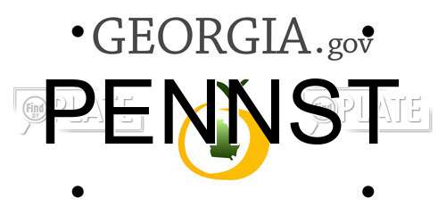 PENNST Georgia License Plate