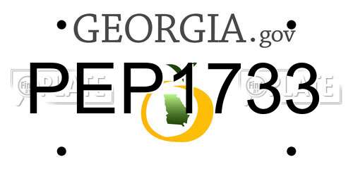 PEP1733 Georgia License Plate
