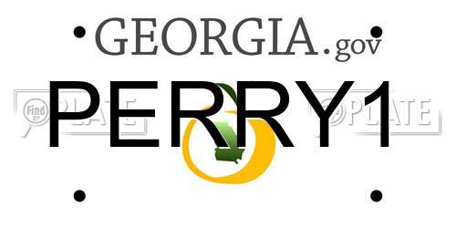 PERRY1 Georgia License Plate