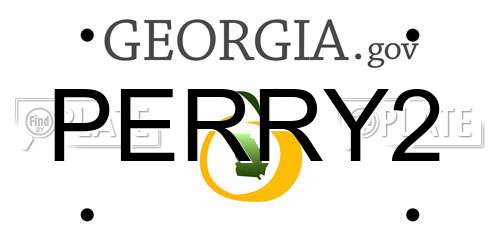 PERRY2 Georgia License Plate