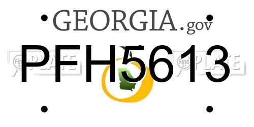 PFH5613 Georgia License Plate
