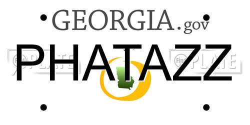 PHATAZZ Georgia License Plate