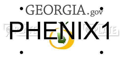 PHENIX1 Georgia License Plate