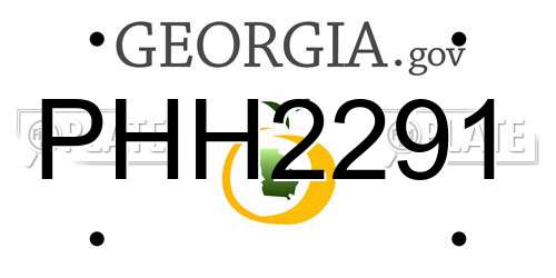 PHH2291 Georgia License Plate