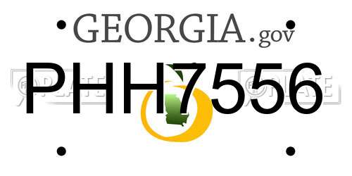 PHH7556 Georgia License Plate