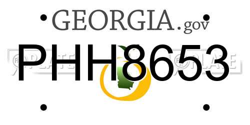 PHH8653 Georgia License Plate