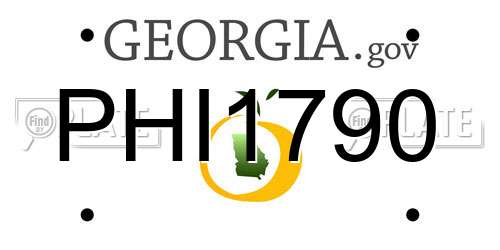 PHI1790 Georgia License Plate