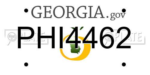 PHI4462 Georgia License Plate
