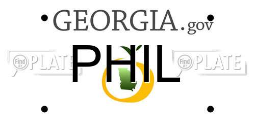 PHIL Georgia License Plate