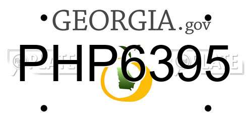 PHP6395 Georgia License Plate