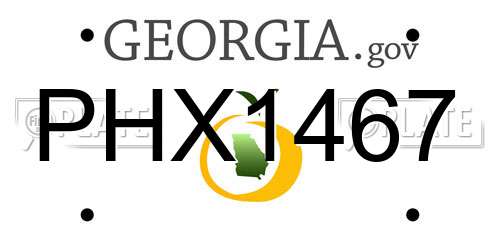 PHX1467 Georgia License Plate