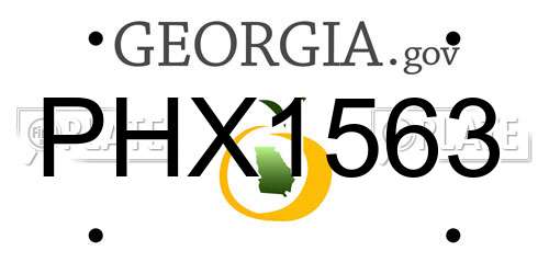 PHX1563 Georgia License Plate