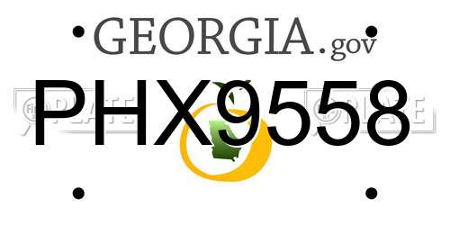 PHX9558 Georgia License Plate