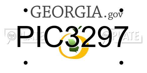 PIC3297 Georgia License Plate