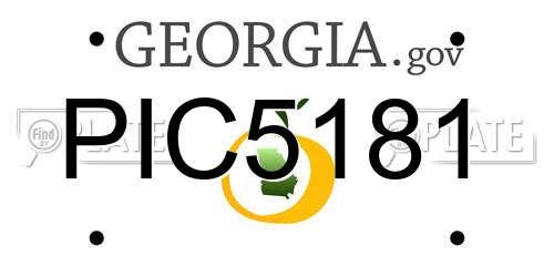 PIC5181 Georgia License Plate