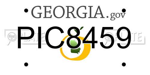 PIC8459 Georgia License Plate