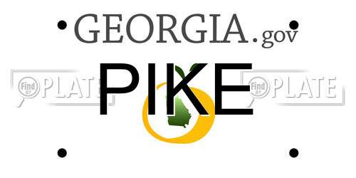 PIKE Georgia License Plate