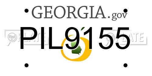 PIL9155 Georgia License Plate