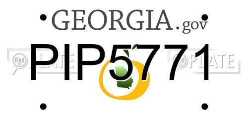 PIP5771 Georgia License Plate