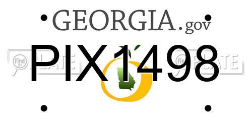 PIX1498 Georgia License Plate