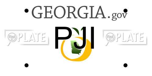 PJI Georgia License Plate