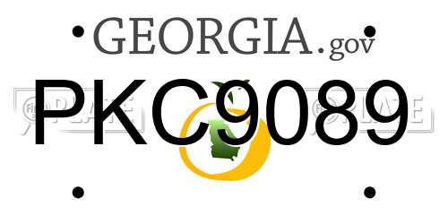 PKC9089 Georgia License Plate