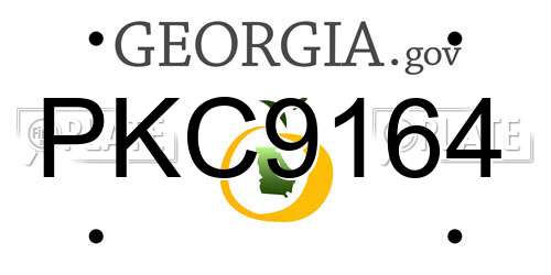 PKC9164 Georgia License Plate