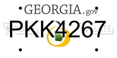 PKK4267 Georgia License Plate