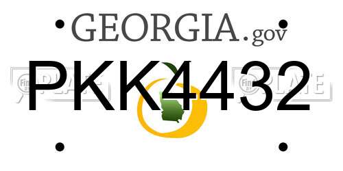 PKK4432 Georgia License Plate