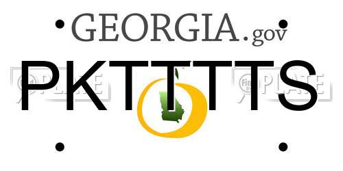 PKTTTTS Georgia License Plate