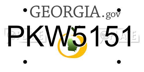 PKW5151 Georgia License Plate