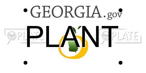 PLANT Georgia License Plate