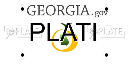 PLATI Georgia License Plate