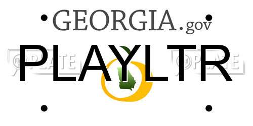 PLAYLTR Georgia License Plate