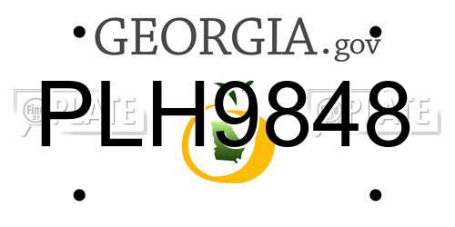 PLH9848 Georgia License Plate