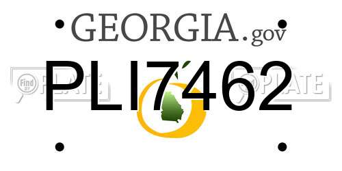 PLI7462 Georgia License Plate