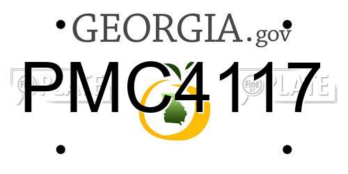 PMC4117 Georgia License Plate