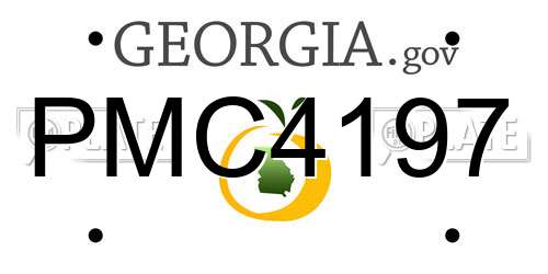 PMC4197 Georgia License Plate