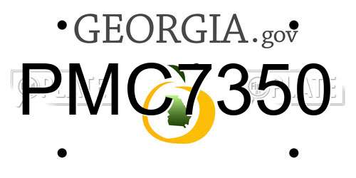 PMC7350 Georgia License Plate
