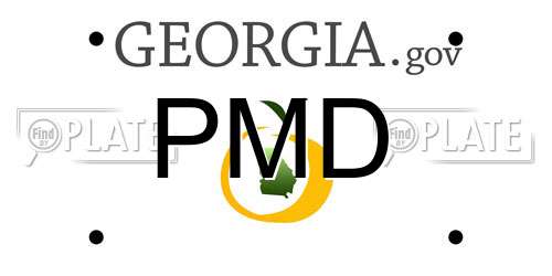 PMD Georgia License Plate