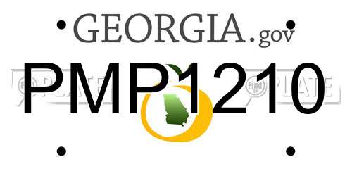 PMP1210 Georgia License Plate