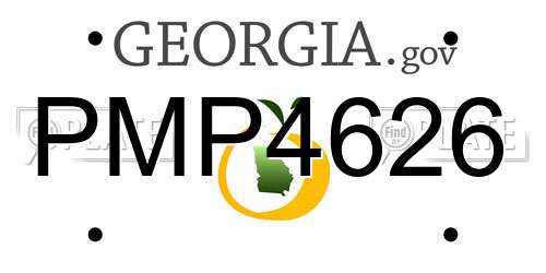 PMP4626 Georgia License Plate