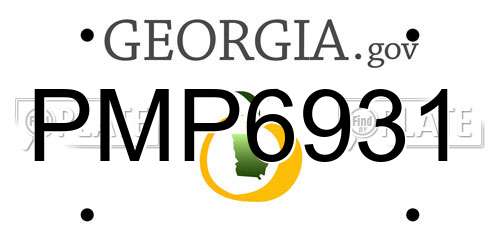 PMP6931 Georgia License Plate