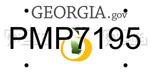 PMP7195 Georgia License Plate