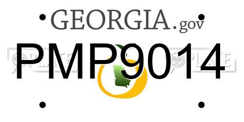 PMP9014 Georgia License Plate